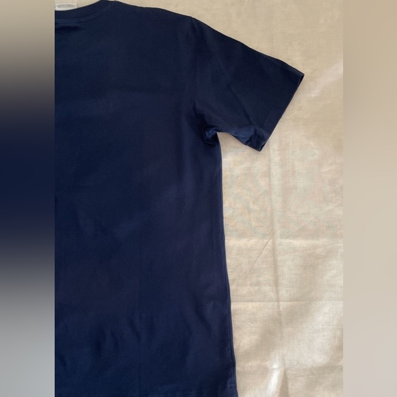 adidas Navy Blue Men’s Tee with Yellow and Red Logo - Picture 8 of 8